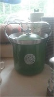 Vintage green ice bucket