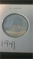 1941 silver quarter