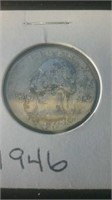 1946 silver quarter
