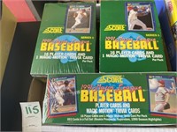 Score 1991 Major League Baseball cards