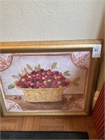 Artistic Cherry Print and Frame
