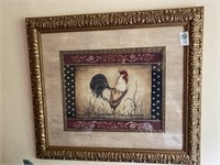 Rooster Print and Frame