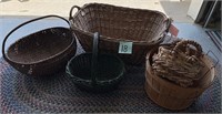 Vintage Wicker Laundry Basket