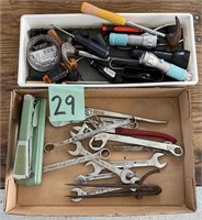 Lot of (2) Boxes of Hand Tools & Related