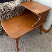Early American Maple Step End Table
