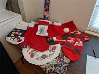 Collection of Stockings and Tree Skirts