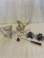 LOT OF CANDLE HOLDERS/SNUFFER
