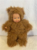 VINTAGE ANNE GEDDES DOLL TEDDY BEAR BABY FACE