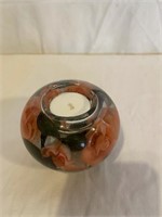 VINTAGE "ROSES IN WATER" TEALIGHT CANDLE HOLDER