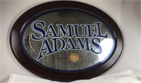 Sam Adams Mirror 23x17 wood framed
