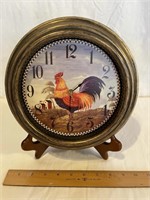 ROOSTER KITCHEN WALL CLOCK - BATTERY OPERATED