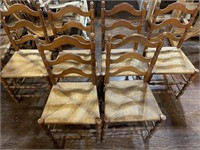 X MONEY - LADDER BACK CHAIRS - REALLY GOOD COND.
