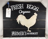 Fresh Eggs Sign Wood 24x18.5
