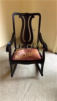 Antique painted rocking chair