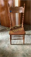 Wooden side chair