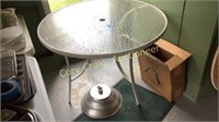 42 inch patio table with umbrella stand