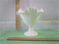 White Ruffled Vase