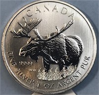 2012 Moose .9999 1 Ounce SILVER