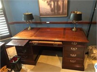 Sligh Double Pedestal Desk Gorgeous
