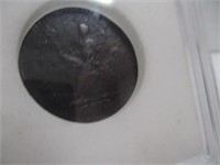 Original American colonial Copper Farthing , 1773