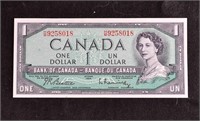 CRISP HIGH GRADE Canada 1967 $1 BILL BANK NOTE