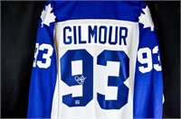 DOUG GILMOUR SIGNED JERSEY w/COA Maple Leafs #93