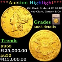 *Highlight* 1861 Clark, Gruber & CO K-8 R5 $20 Cla
