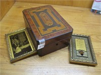 Wooden Box & Pictures