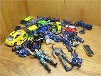 Assorted Cars & Men Toys Figures