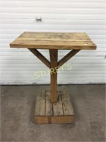 Wood Patio Bar Table - 32 x 22 x 45