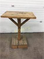 Wood Patio Bar Table - 32 x 22 x 45