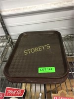8 Brown Cafeteria Trays - 10 x 13