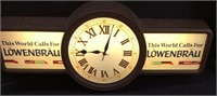 1987 Lowenbrau Brew Light Up Clock