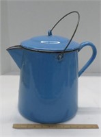Enamel Coffee Pot - 'H 12" W 9.5"