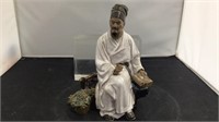 Mud pottery figurine man