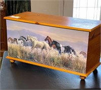 Handmade cedar chest 28 x 12 x 15