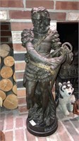 Bronze ‘C Columb’ Christopher Columbus statue 30”