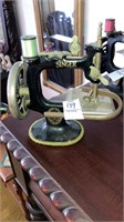 Miniature metal Singer sewing machine
