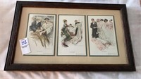 Triptych of steps a womans marriage Victorian