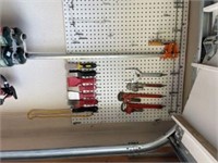 Saws, clamps, speed squares, c-clamps,