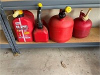Misc. gas cans 4+/-