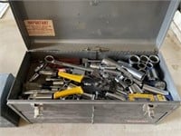 Craftsman metal tool box w/misc. tools and