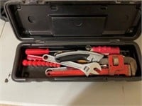 Misc. tools, pipe wrench and misc.