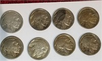 8 buffalo nickels