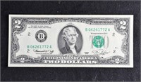 1976 $2 USA BANK NOTE BILL Good Shape