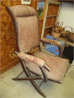 Antique Folding Wood Rocker