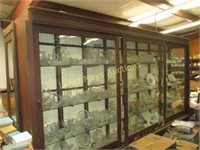 Antique Lighted 12ft Wood Display Case