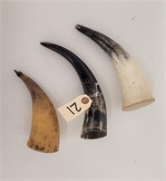 (3) Powder Horns