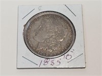 1885 " O " Morgan Silver Dollar