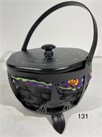 Longaberger Halloween Small Cauldron Basket Combo